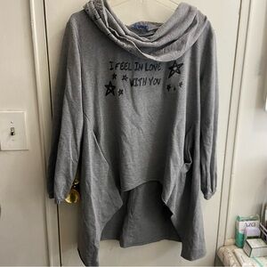 Anica Fashions Gray Tunic with Star Details